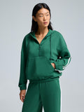 Sweat à capuche polaire demi-zip Cloud