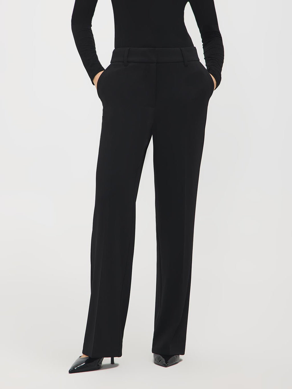 Pantalon large en sergé