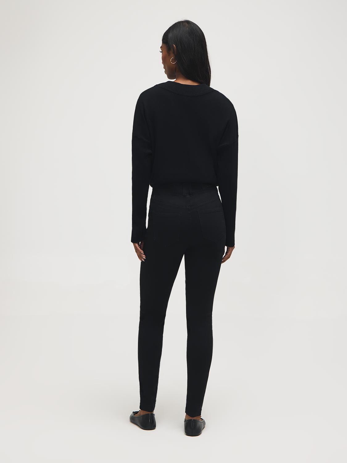 Jean Skinny Extensible en Coton Mélangé