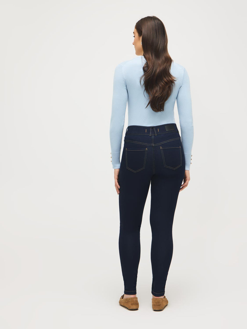 Jean Skinny Extensible en Coton Mélangé