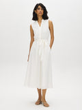 Robe midi en broderie anglaise