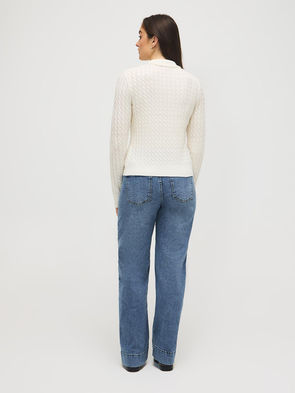 Cardigan torsadé à col