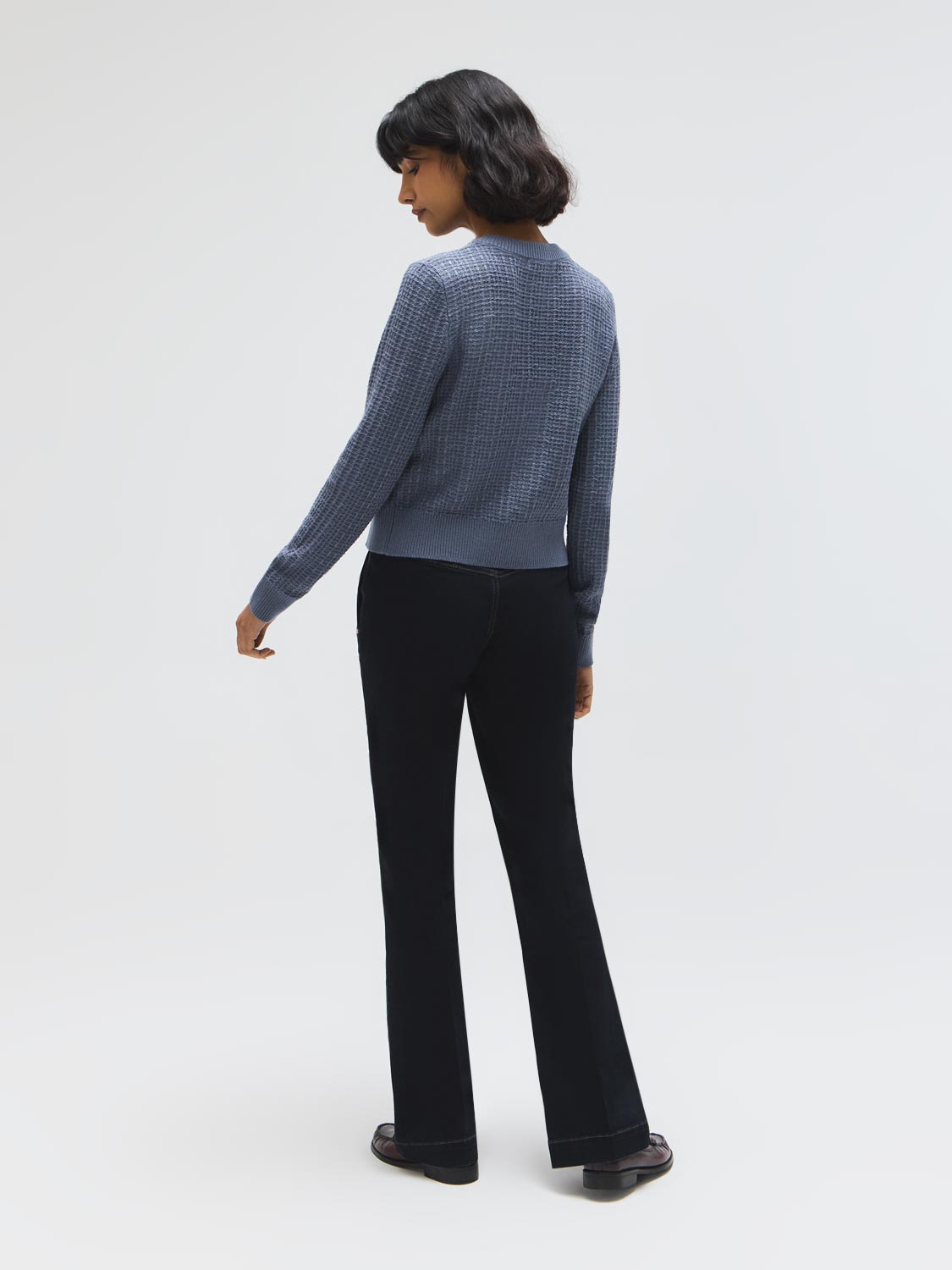 Gilet boutonné en mélange de coton
