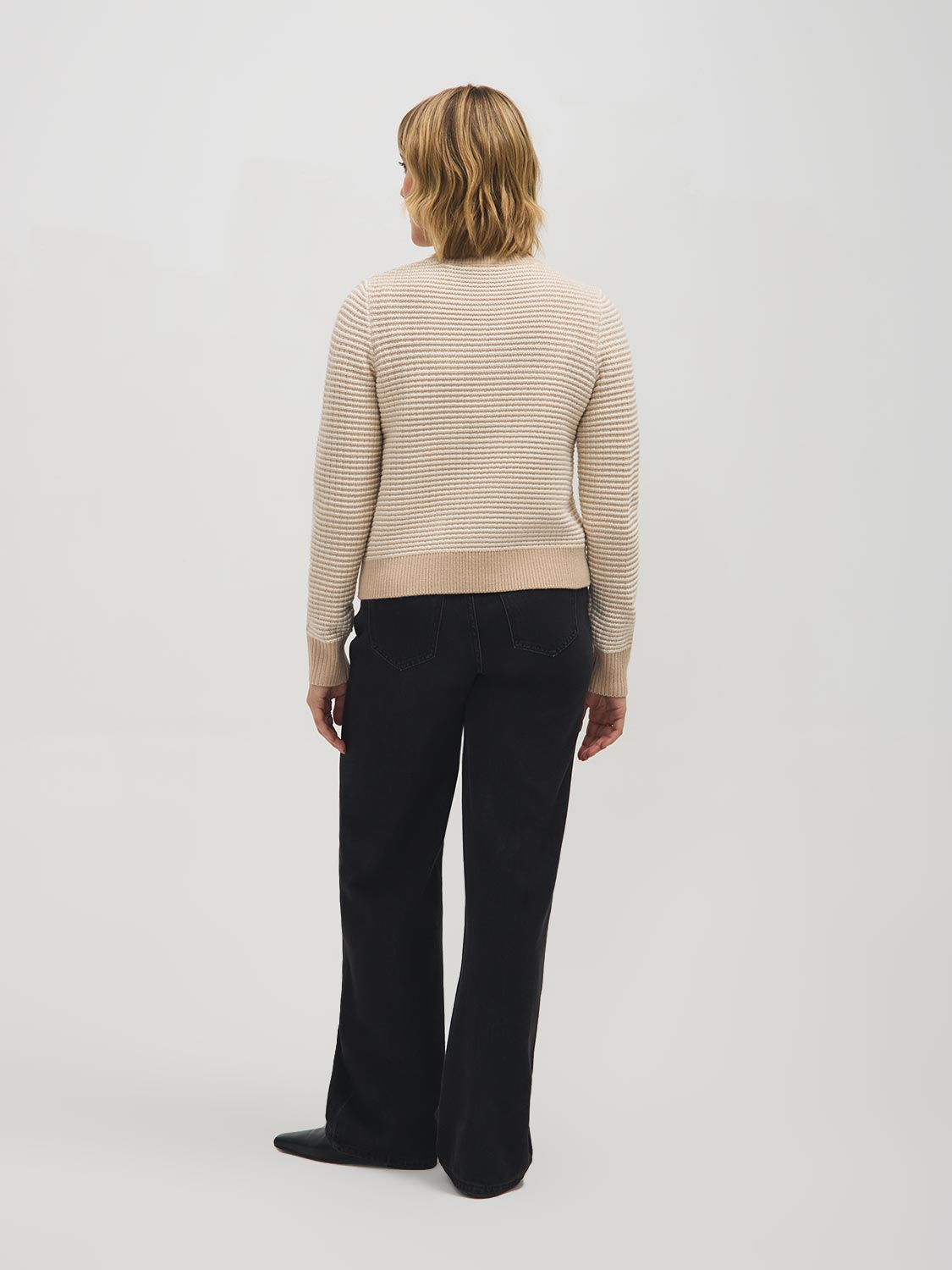 Cardigan boutonné en tweed