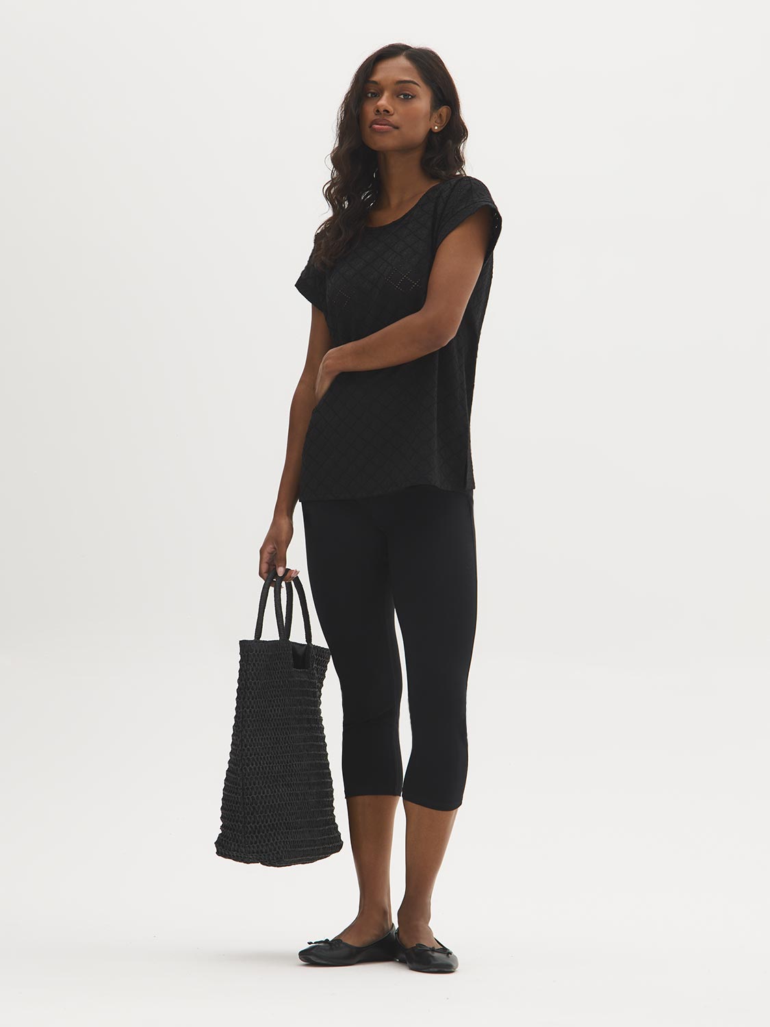 T-shirt Dolman à Œillets