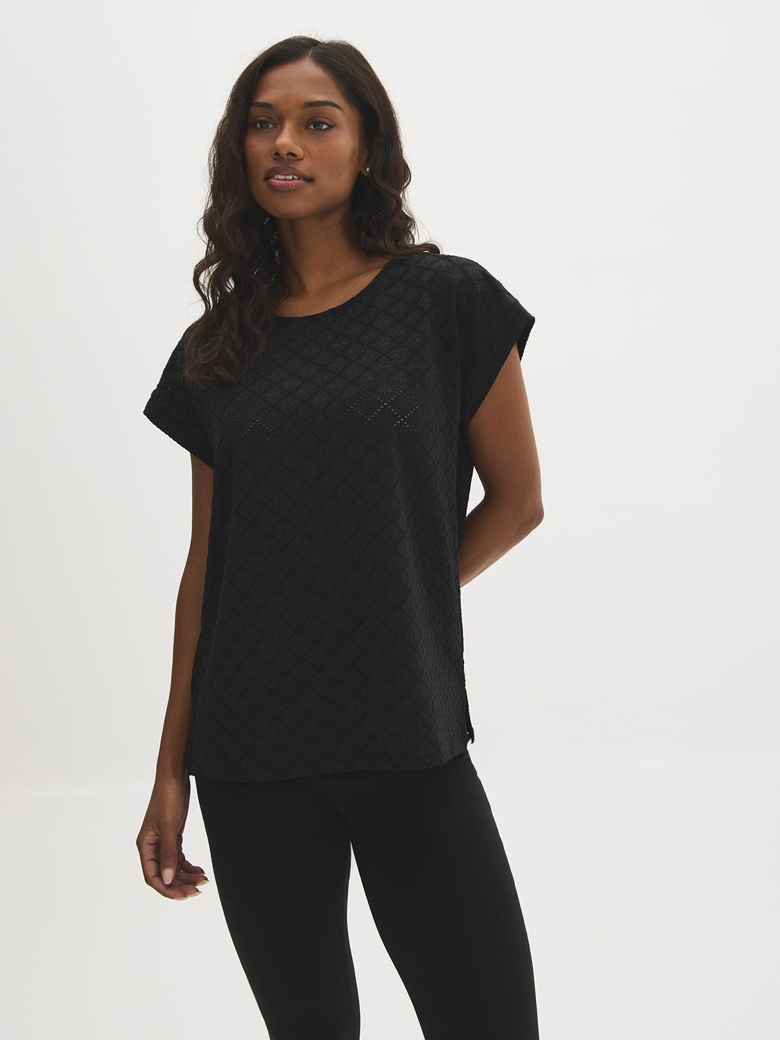 T-shirt Dolman à Œillets