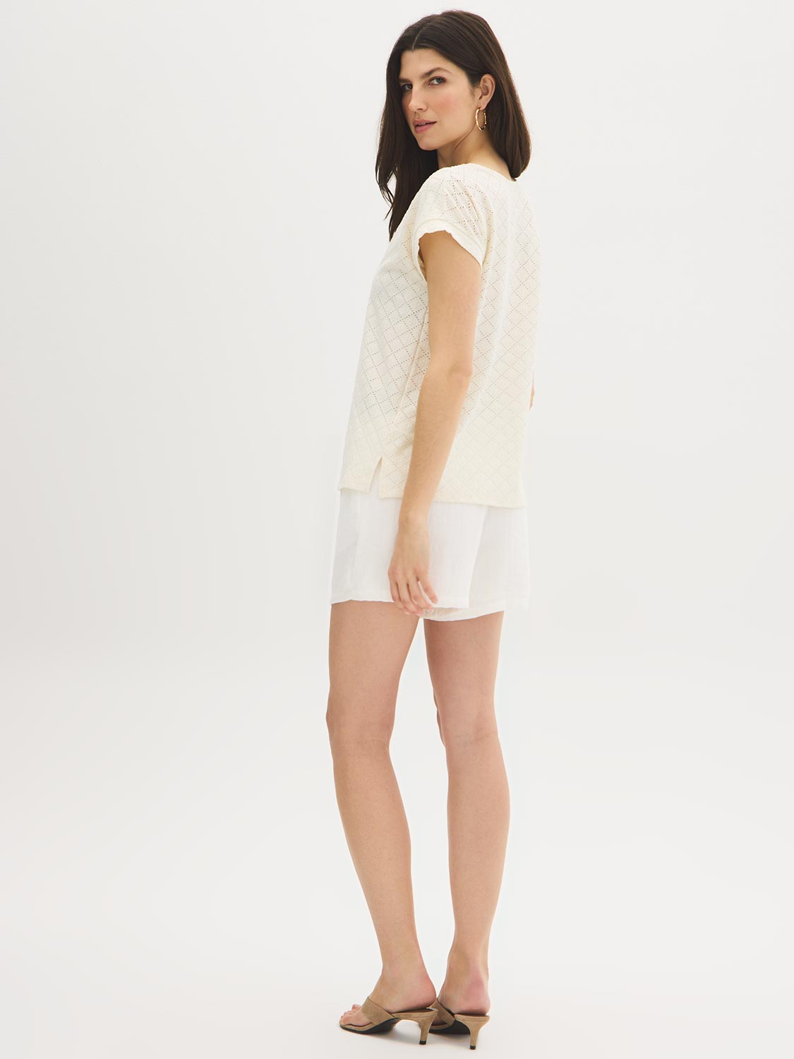 T-shirt Dolman à Œillets