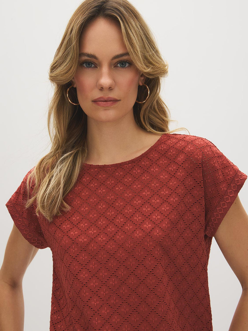 T-shirt Dolman à Œillets