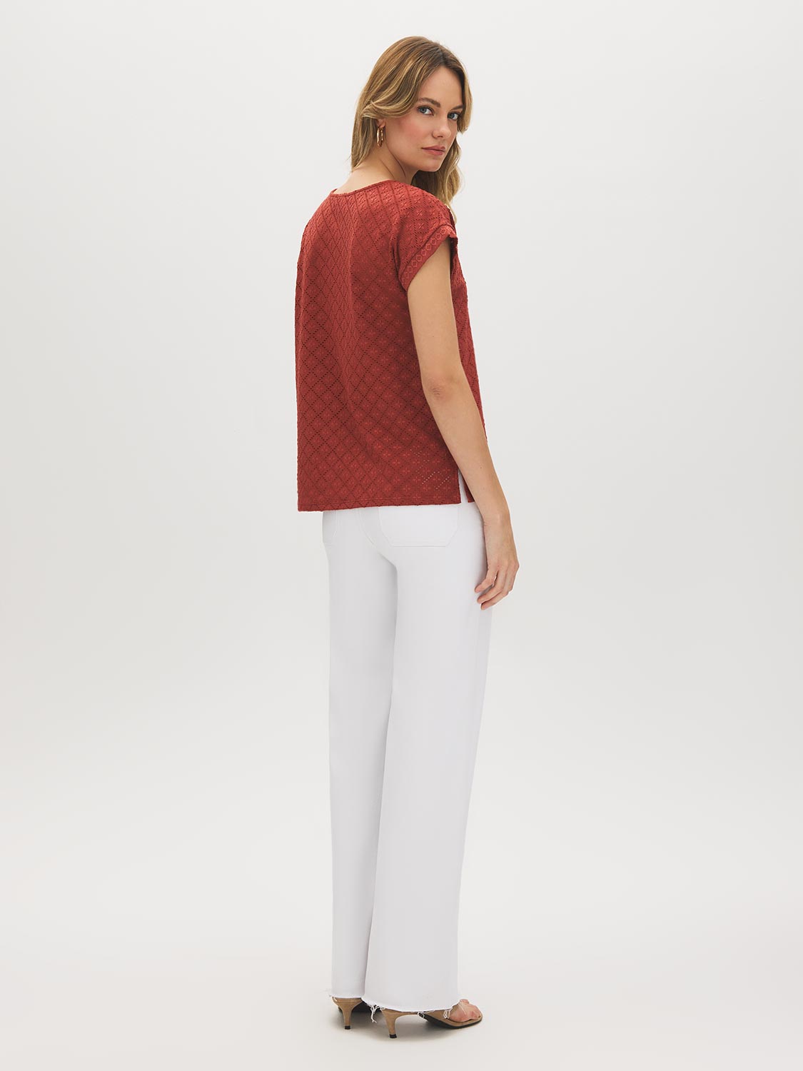 T-shirt Dolman à Œillets
