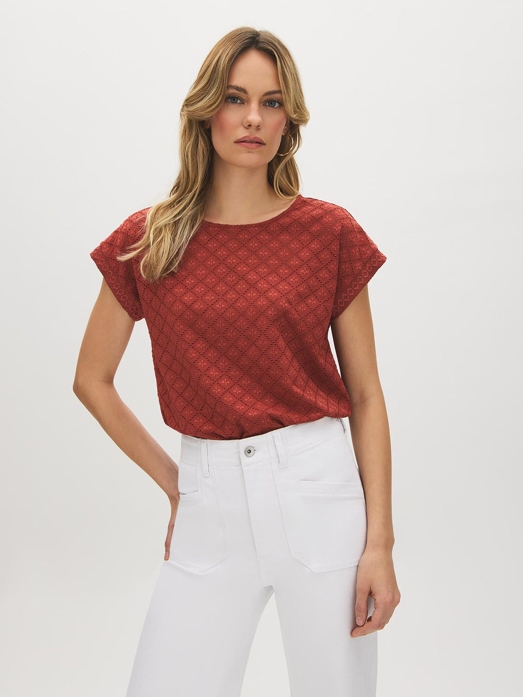 T-shirt Dolman à Œillets