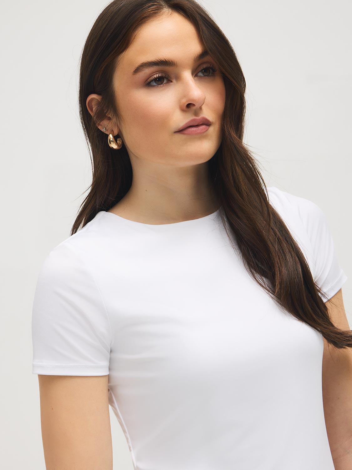 T-shirt ras du cou double épaisseur