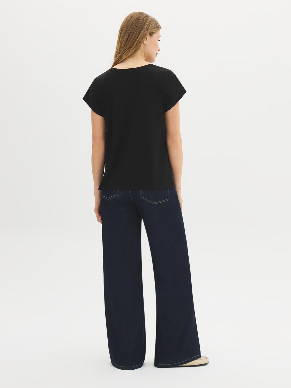 T-shirt dolman à revers
