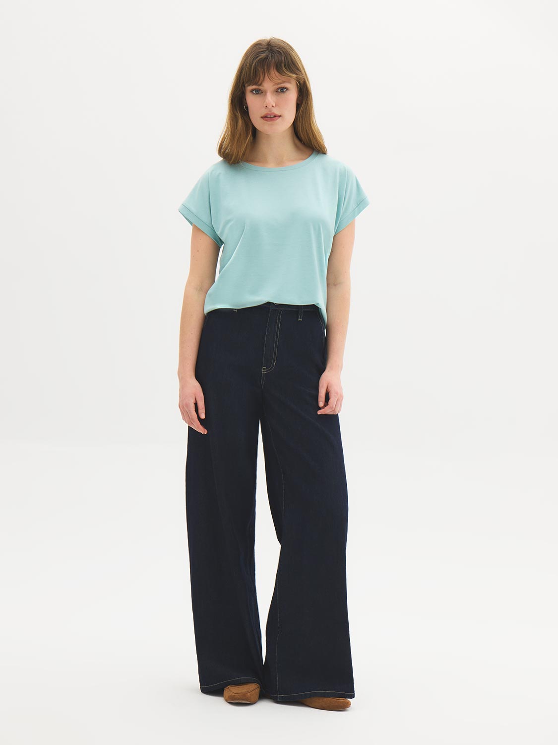 T-shirt dolman à revers