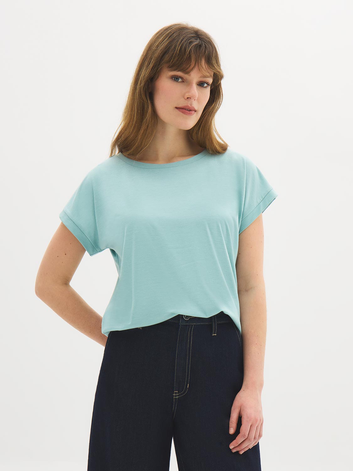 T-shirt dolman à revers