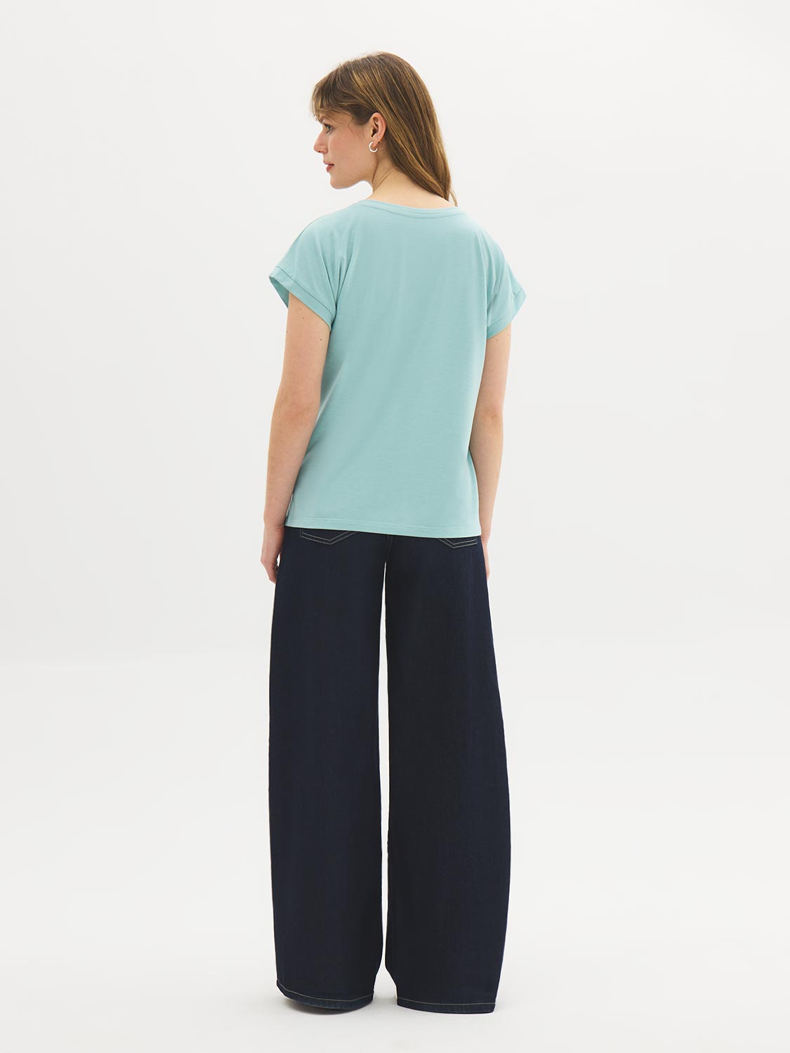 T-shirt dolman à revers