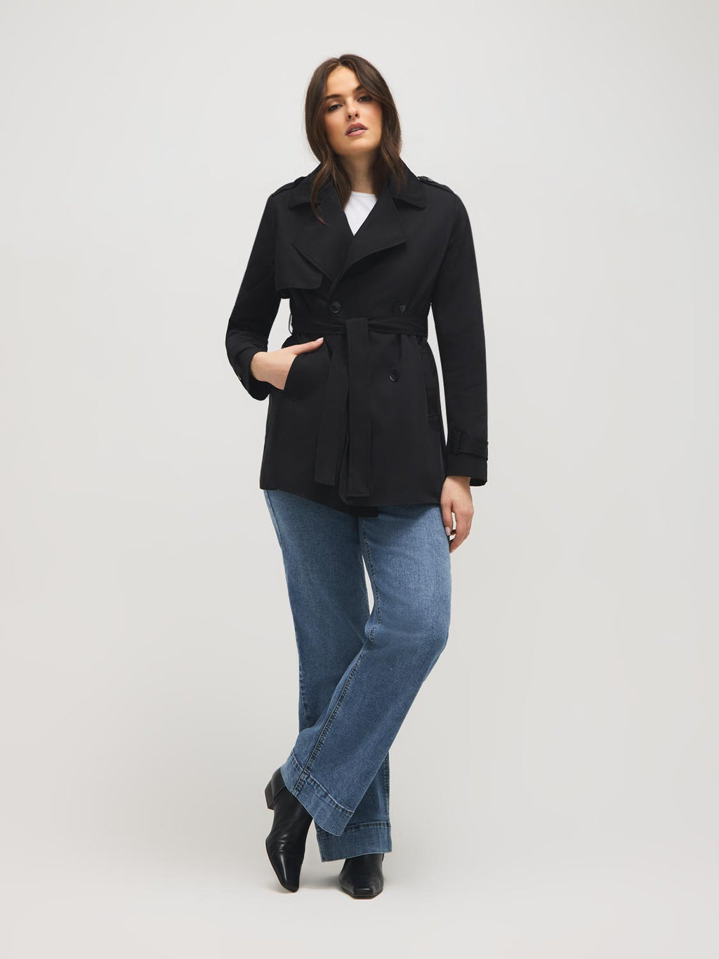 Trench-coat mi-long