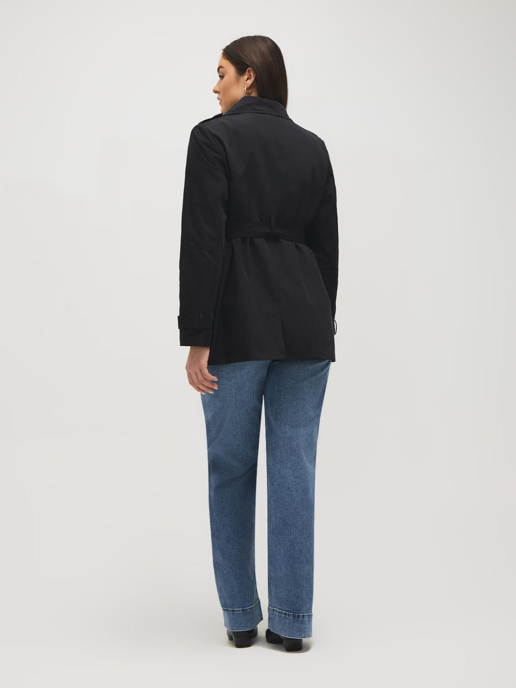 Trench-coat mi-long