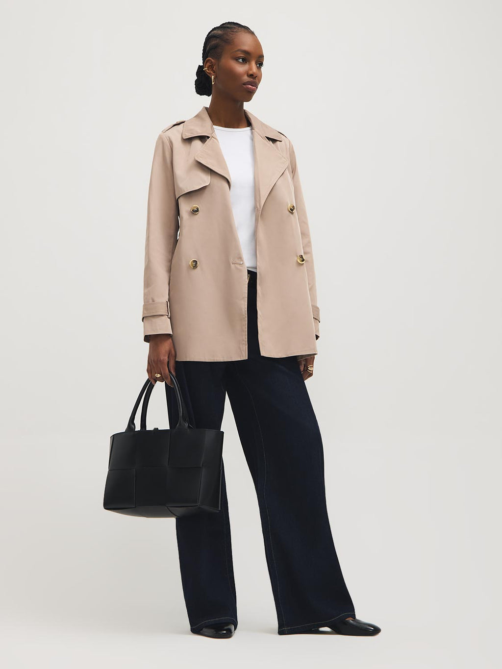 Trench-coat mi-long