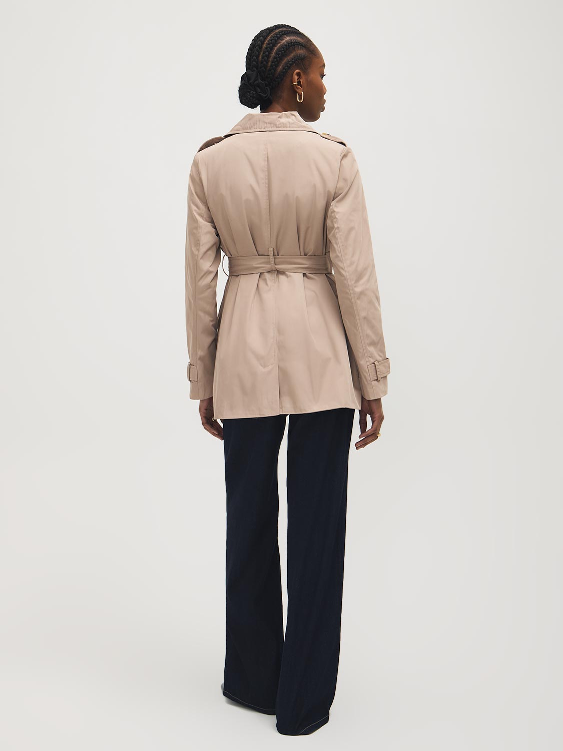 Trench-coat mi-long