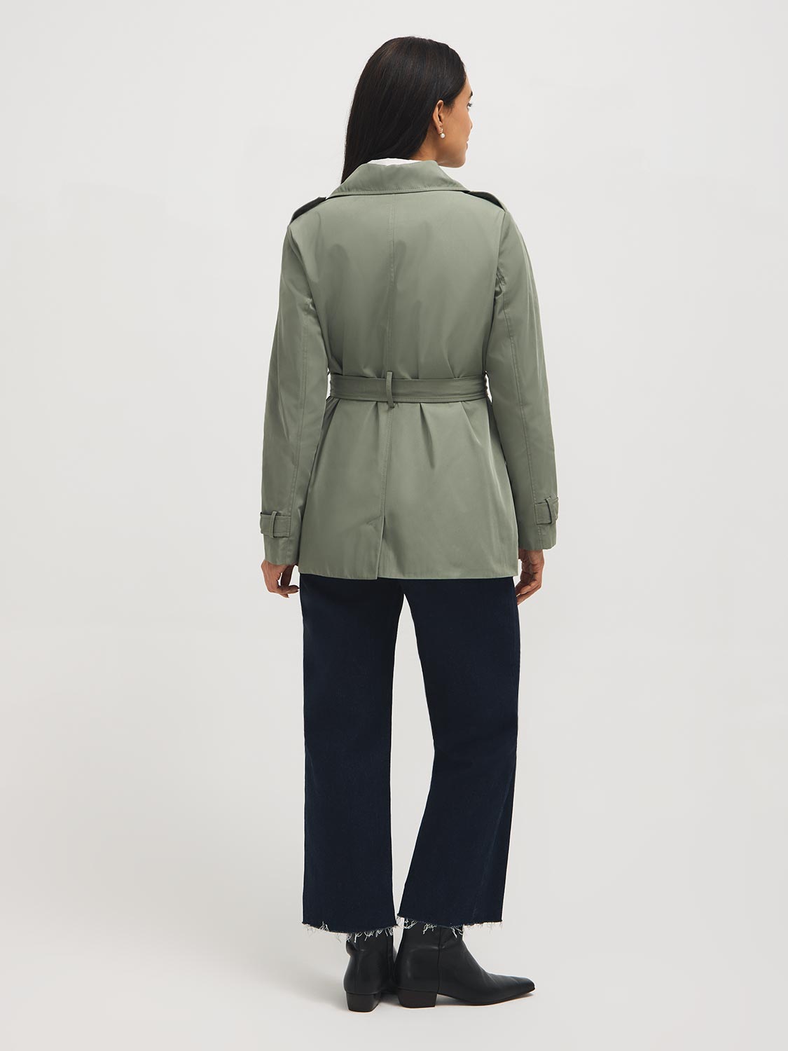 Trench-coat mi-long
