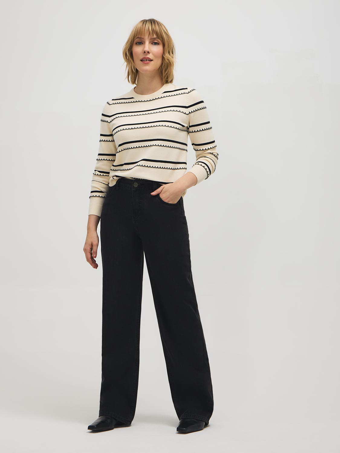 Pull Whipstitch rayé