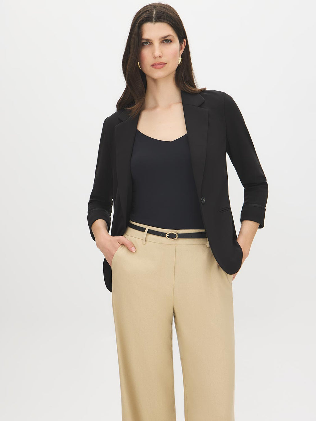 Blazer à Manches Relevées