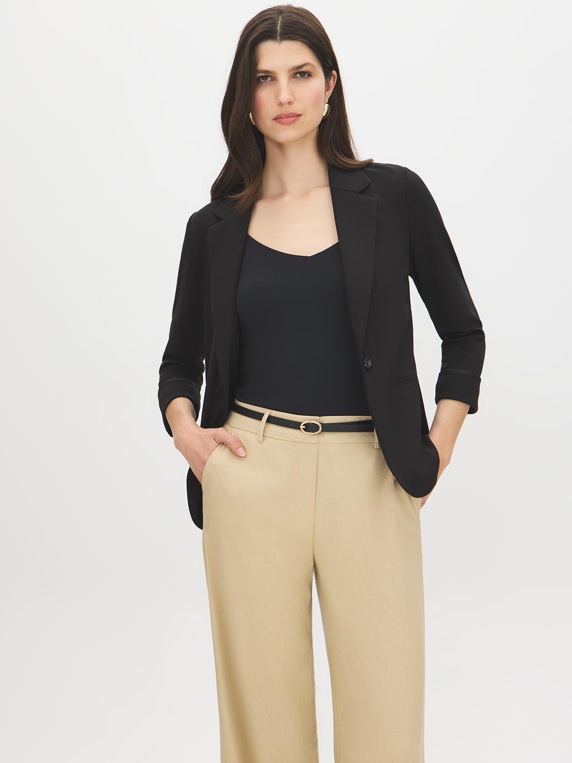 Blazer à Manches Relevées
