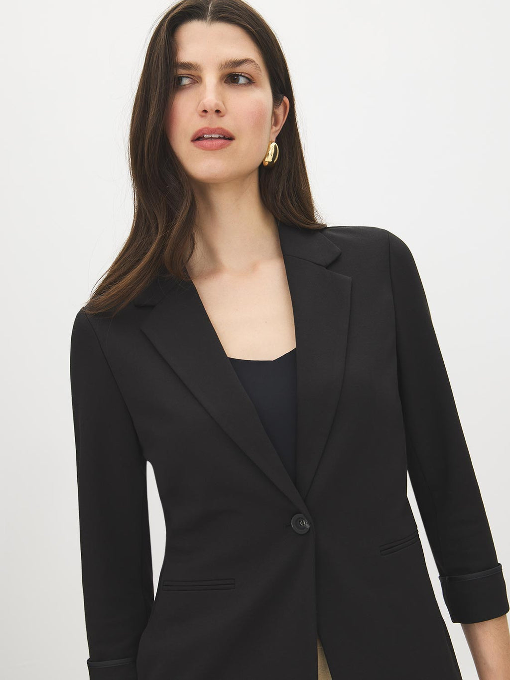 Blazer à Manches Relevées