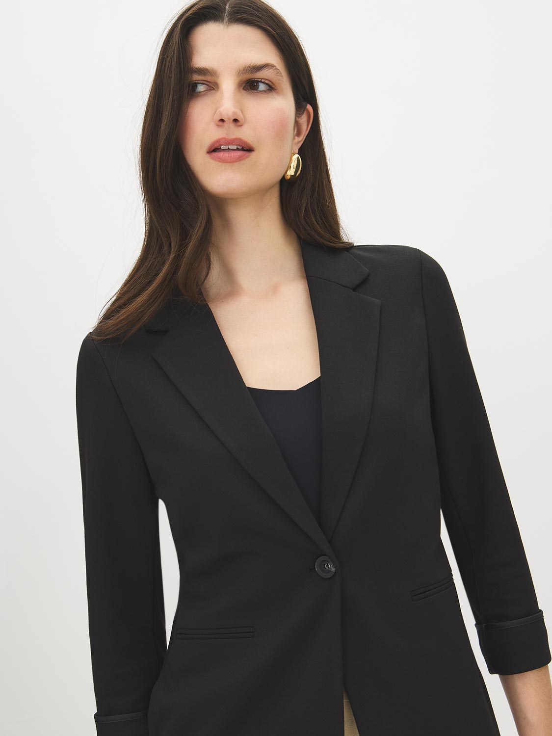 Blazer à Manches Relevées