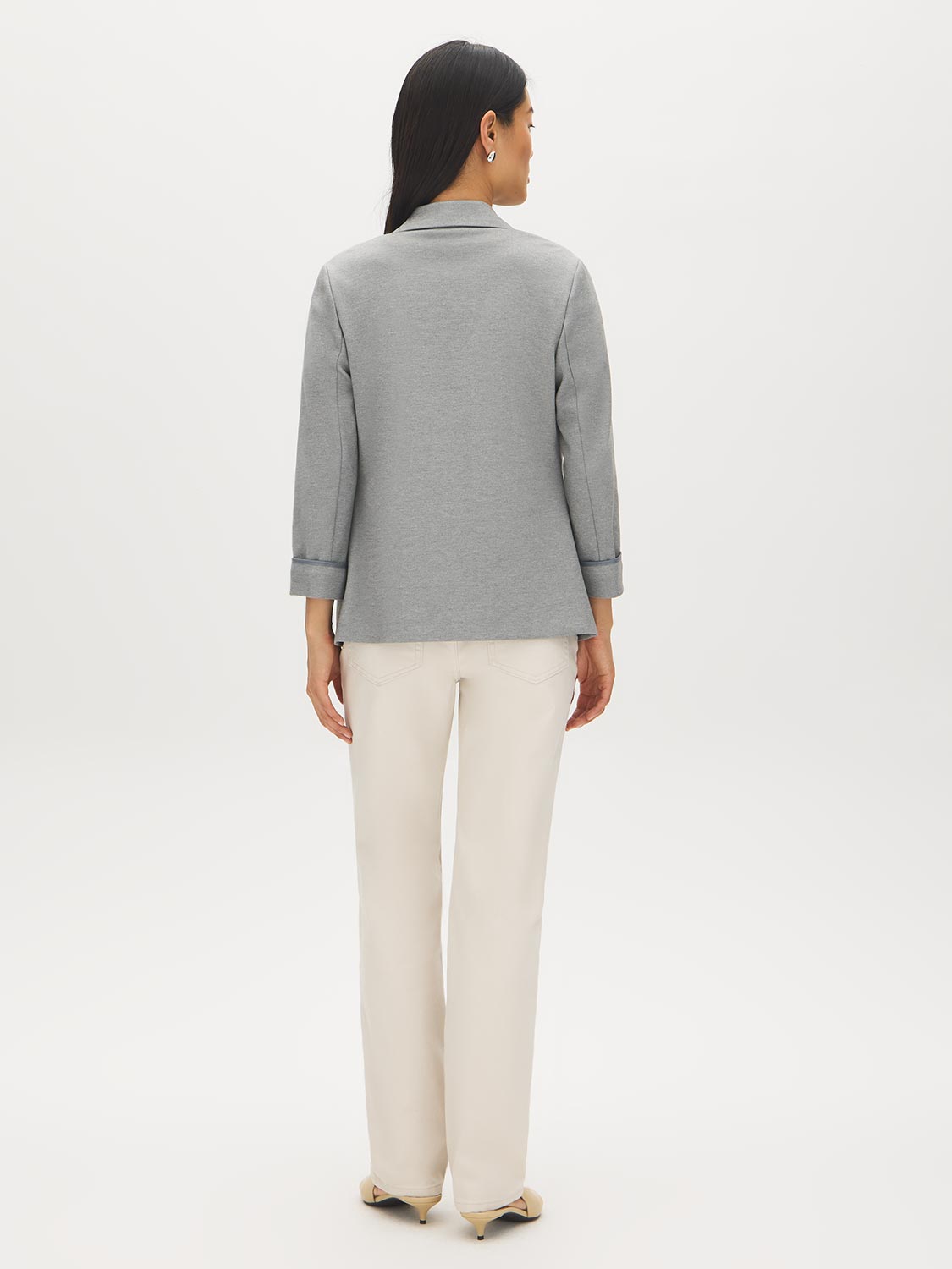 Blazer à Manches Relevées