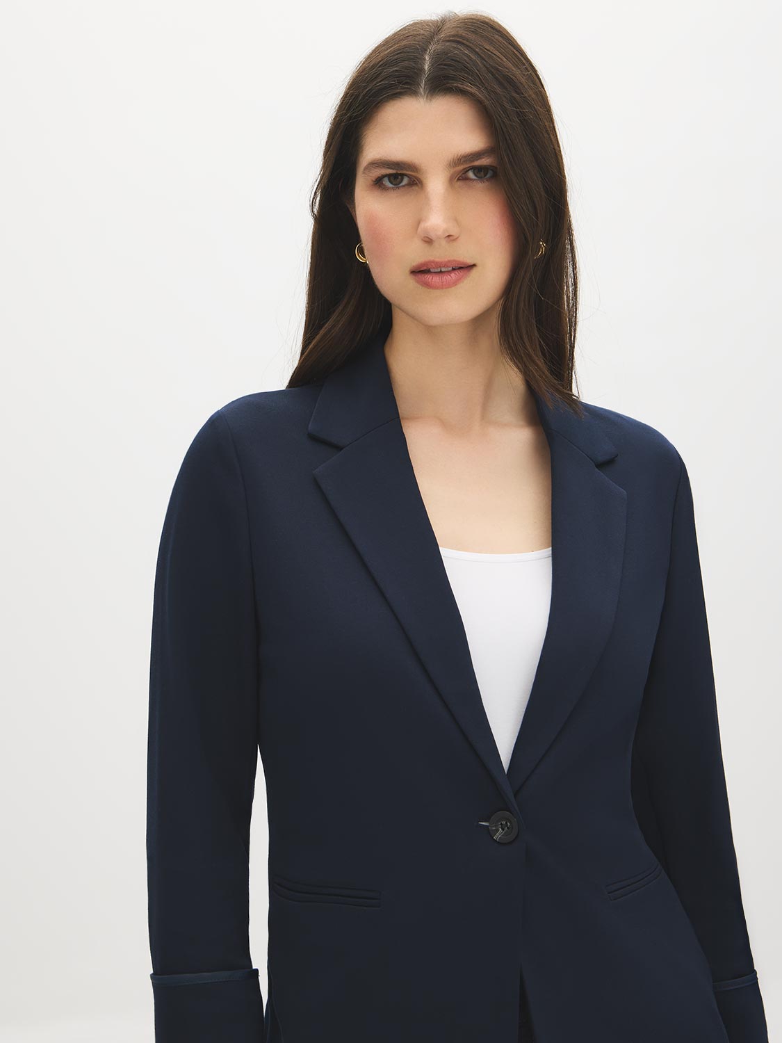 Blazer à Manches Relevées
