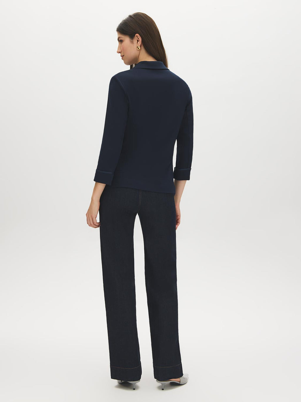 Blazer à Manches Relevées