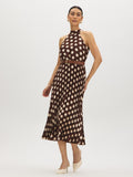 Robe licou à pois