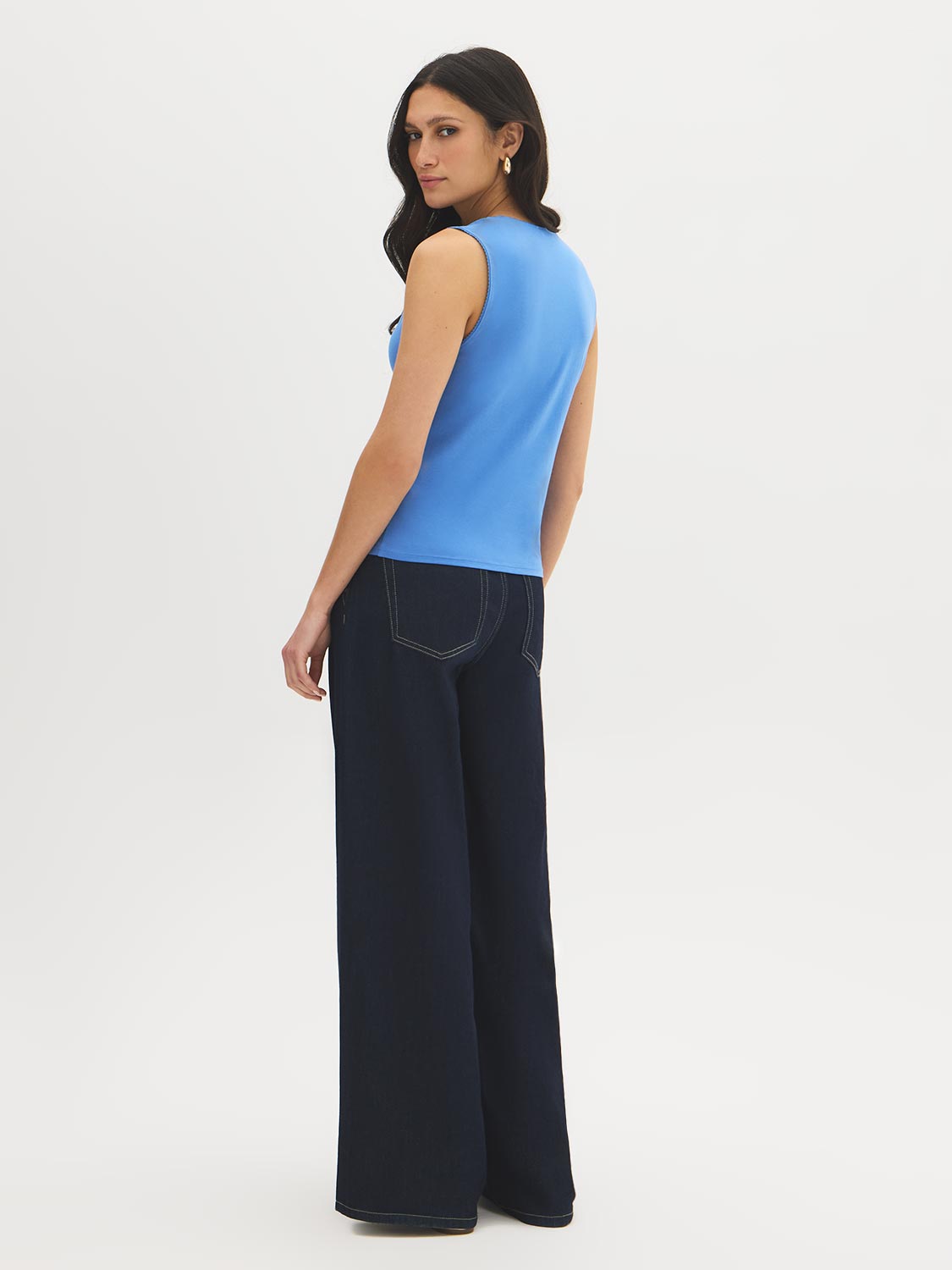 Caraco col carré bordure picot
